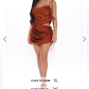 COME PULL MY STRINGS SATIN SKIRT SET **NWT**